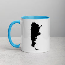 Load image into Gallery viewer, Argentina Map Coffee Mug with Color Inside - 11 oz