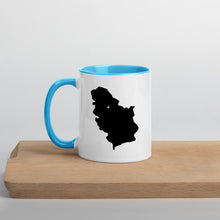 Load image into Gallery viewer, Serbia Map Coffee Mug with Color Inside - 11 oz