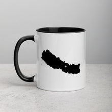 Load image into Gallery viewer, Nepal Map Mug with Color Inside - 11 oz