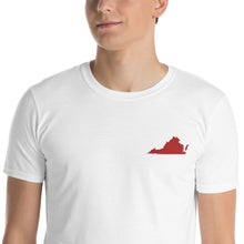 Load image into Gallery viewer, Virginia Unisex T-Shirt - Red Embroidery