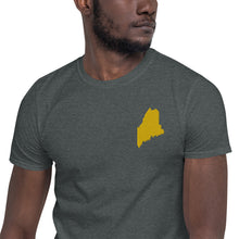 Load image into Gallery viewer, Maine Unisex T-Shirt - Gold Embroidery