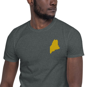 Maine Unisex T-Shirt - Gold Embroidery