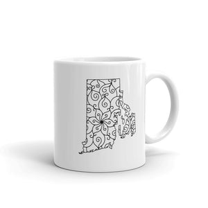 Rhode Island RI Mandala Mug