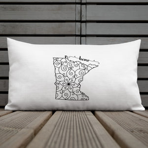 Minnesota MN State Map Premium Pillow