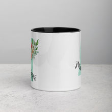 Load image into Gallery viewer, Mississippi MS Map Floral Mug - 11 oz