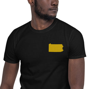 Pennsylvania Unisex T-Shirt - Gold Embroidery