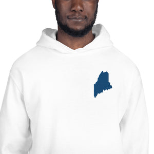 Maine Embroidered Unisex Hoodie - Royal Blue