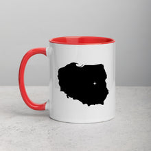 Load image into Gallery viewer, Poland Map Coffee Mug with Color Inside - 11 oz