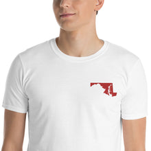Load image into Gallery viewer, Maryland Unisex T-Shirt - Red Embroidery