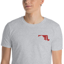 Load image into Gallery viewer, Maryland Unisex T-Shirt - Red Embroidery