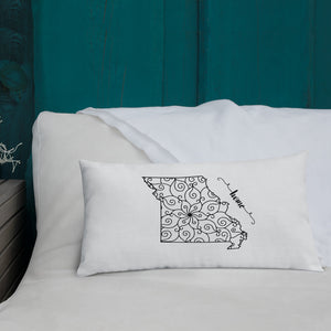 Missouri MO State Map Premium Pillow