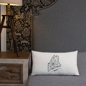 Maine ME State Map Premium Pillow