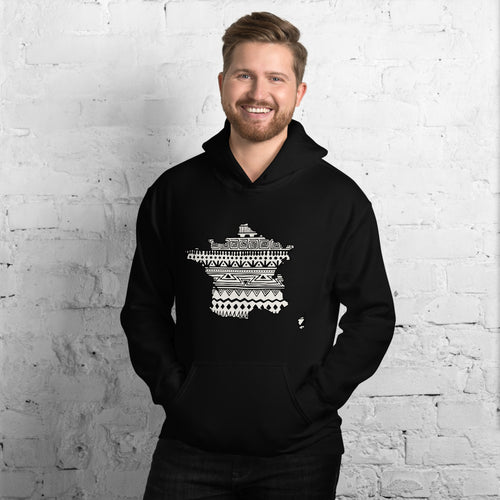 France Map Unisex Hoodie Home Country Pride Gift