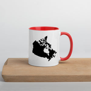 Canada Map Coffee Mug with Color Inside - 11 oz