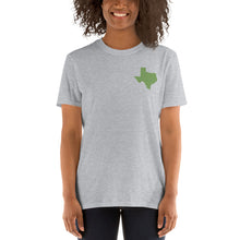 Load image into Gallery viewer, Texas Unisex T-Shirt - Green Embroidery