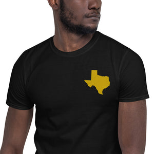 Texas Unisex T-Shirt - Gold Embroidery