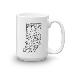 Indiana IN Mandala Mug