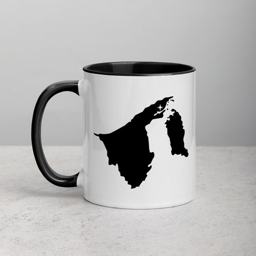 Brunei Map Coffee Mug with Color Inside - 11 oz