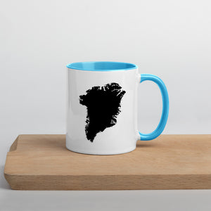 Greenland Map Mug with Color Inside - 11 oz