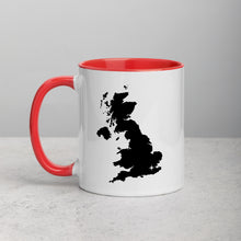 Load image into Gallery viewer, United Kingdom UK Map Mug with Color Inside - 11 oz