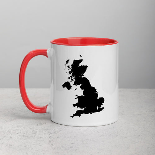 United Kingdom UK Map Mug with Color Inside - 11 oz