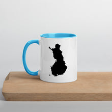 Load image into Gallery viewer, Finland Map Coffee Mug with Color Inside - 11 oz