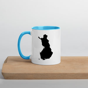 Finland Map Coffee Mug with Color Inside - 11 oz
