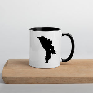 Moldova Map Coffee Mug with Color Inside - 11 oz