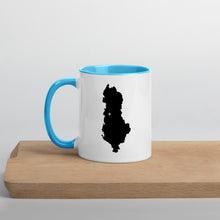 Load image into Gallery viewer, Albania Map Coffee Mug with Color Inside - 11 oz