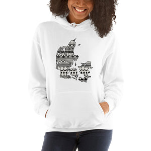 Denmark Map Unisex Hoodie Home Country Pride Gift