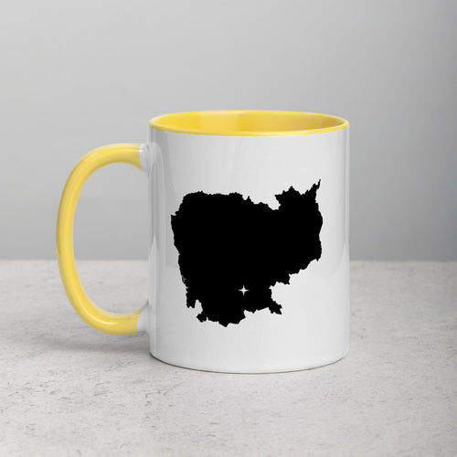 Cambodia Map Coffee Mug with Color Inside - 11 oz