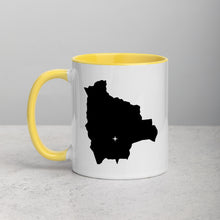 Load image into Gallery viewer, Bolivia Map Coffee Mug with Color Inside - 11 oz