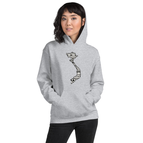 Vietnam Map Unisex Hoodie Home Country Pride Gift