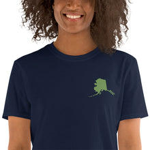 Load image into Gallery viewer, Alaska Unisex T-Shirt - Green Embroidery