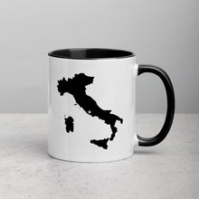 Load image into Gallery viewer, Italy Map Coffee Mug with Color Inside - 11 oz