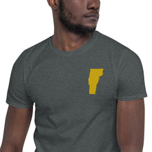Load image into Gallery viewer, Vermont Unisex T-Shirt - Gold Embroidery