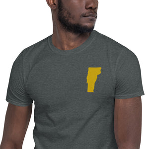Vermont Unisex T-Shirt - Gold Embroidery