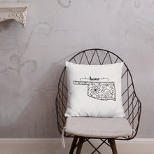 Load image into Gallery viewer, Oklahoma OK State Map Premium Pillow