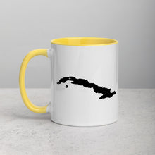 Load image into Gallery viewer, Cuba Map Coffee Mug with Color Inside - 11 oz