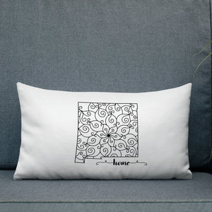 New Mexico NM State Map Premium Pillow