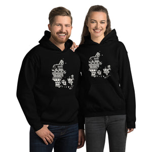 Denmark Map Unisex Hoodie Home Country Pride Gift