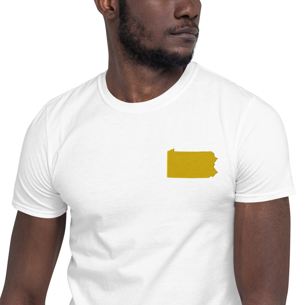 Pennsylvania Unisex T-Shirt - Gold Embroidery
