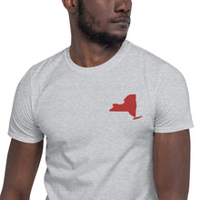 Load image into Gallery viewer, New York Unisex T-Shirt - Red Embroidery