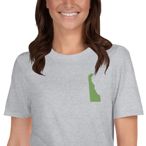 Delaware Unisex T-Shirt - Green Embroidery
