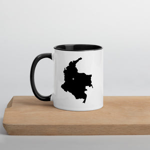 Colombia Map Coffee Mug with Color Inside - 11 oz