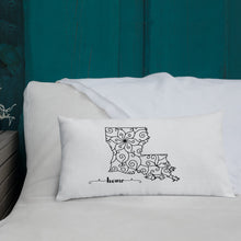Load image into Gallery viewer, Louisiana LA State Map Premium Pillow