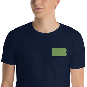 Pennsylvania Unisex T-Shirt - Green Embroidery