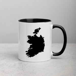 Ireland Map Mug with Color Inside - 11 oz