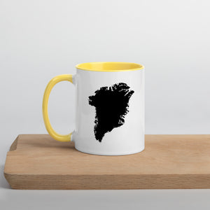 Greenland Map Mug with Color Inside - 11 oz