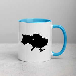 Ukraine Map Coffee Mug with Color Inside - 11 oz